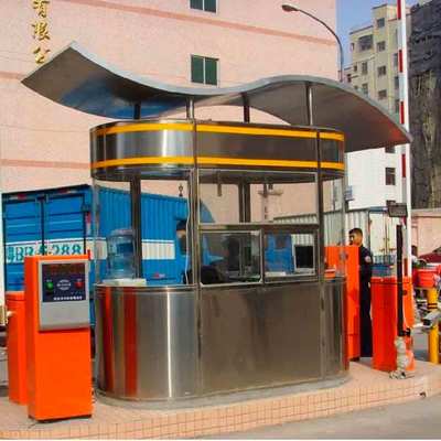 小區(qū)安全與停車管理新篇章 豪華不銹鋼保安治安崗?fù)づc智能交通收費(fèi)設(shè)備